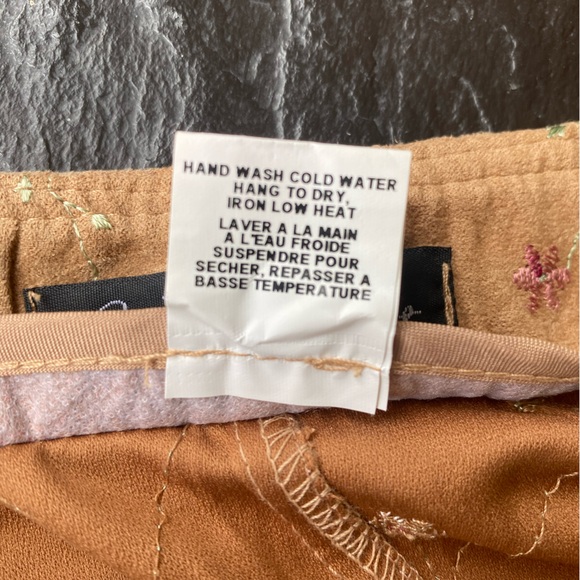 Erik Stewart maxi faux suede skirt vintage look Sz 10 - Picture 7 of 11